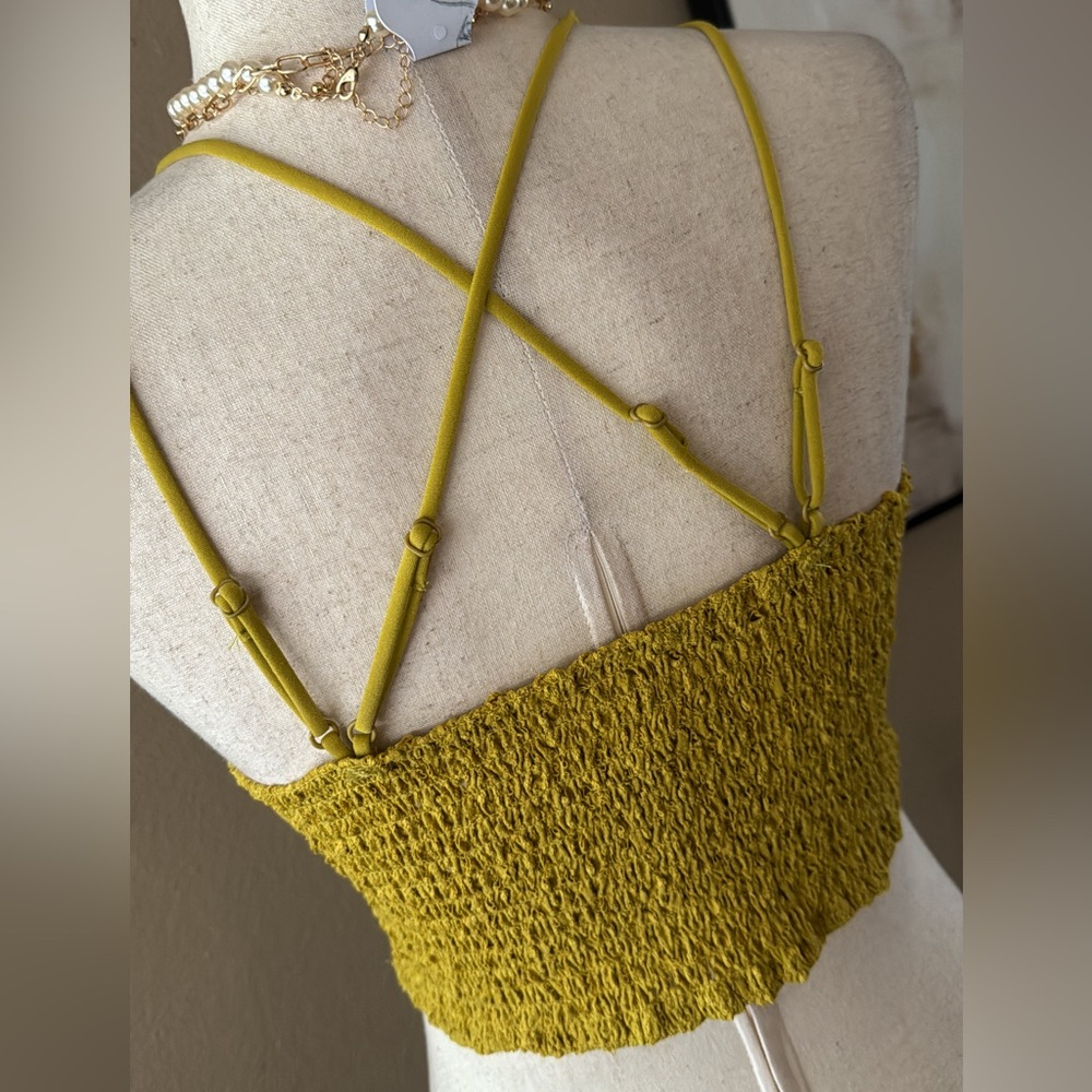 Lace embroidered bralette crop top - Picture 6 of 7